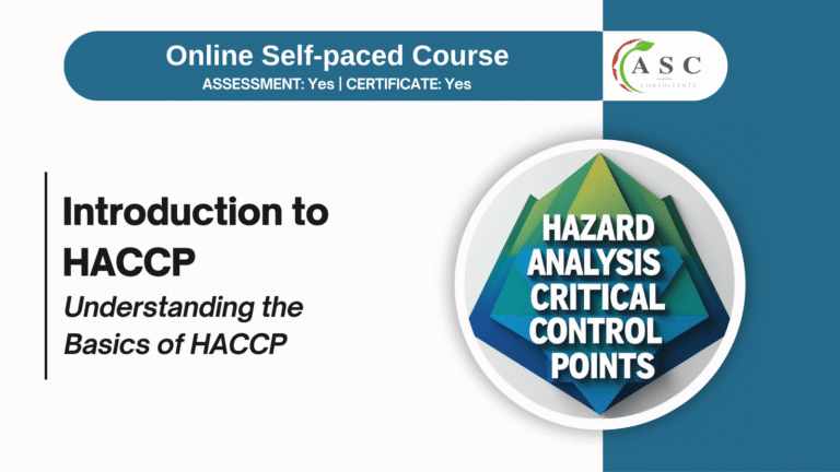 Introduction to HACCP course cover