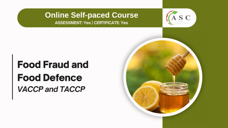 Food Fraud (VACCP) and Food Defence (TACCP) course cover