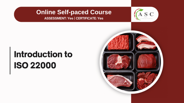 Introduction to ISO 22000:2018 course cover