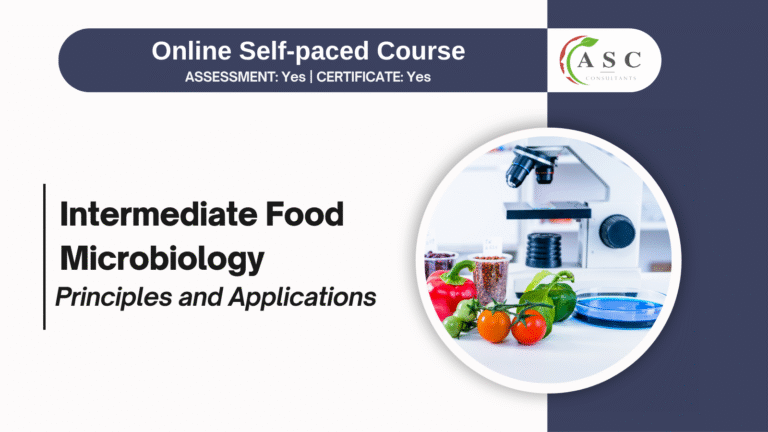 Intermediate Food Microbiology course cover