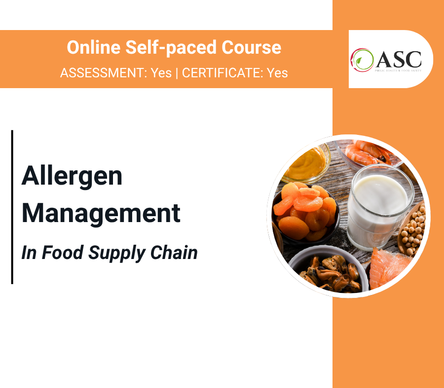 Allergen Management in Food Supply Chain Course