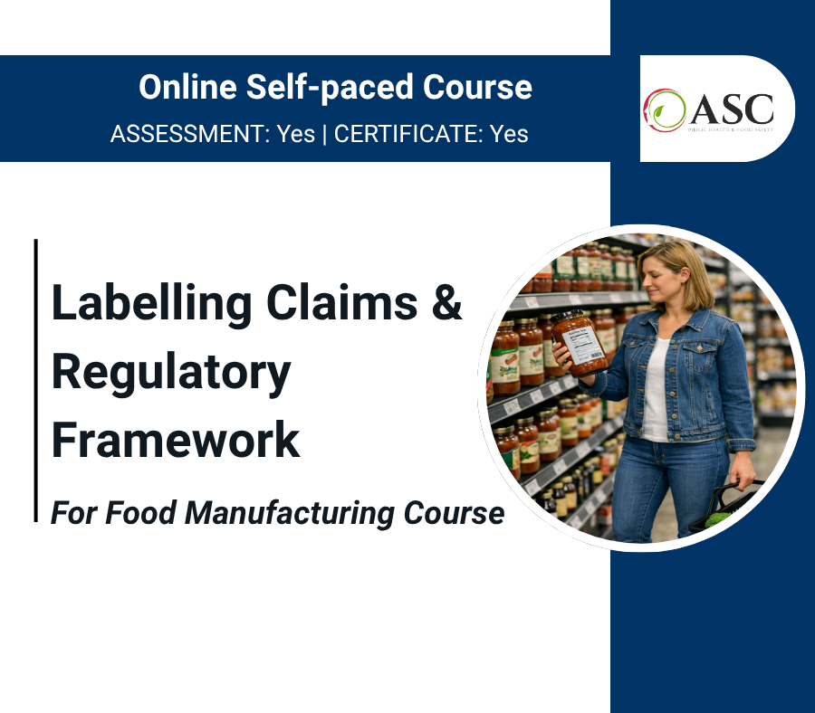 Labelling Claims & Regulatory Framework Course Labelling Claims & Regulatory Framework Course