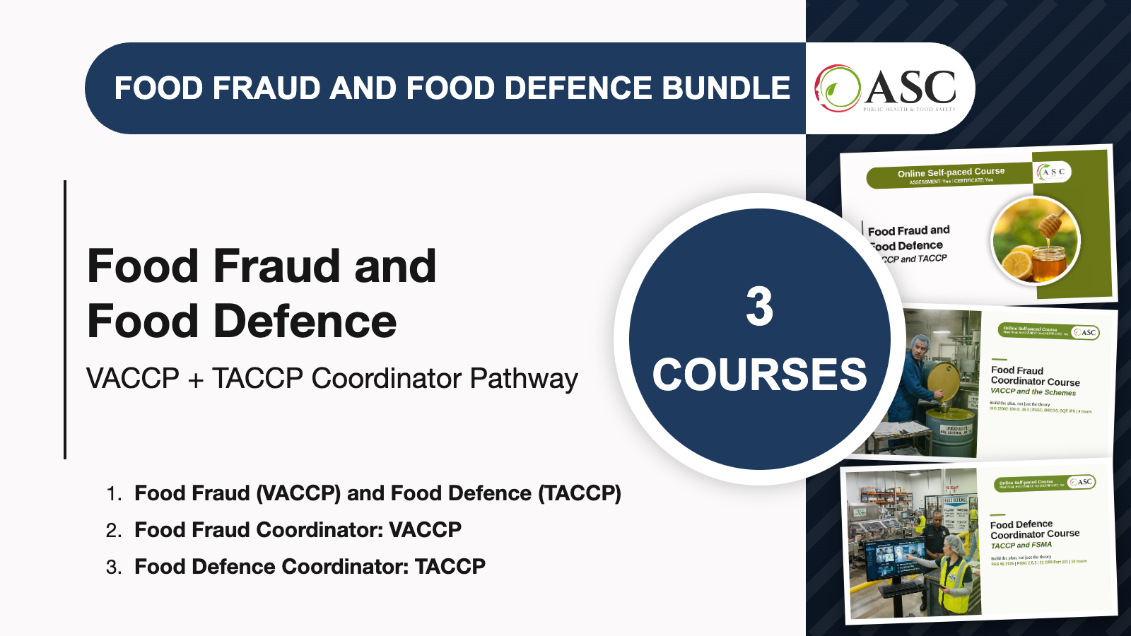 Food Fraud and Food Defence Courses Bundle: VACCP and TACCP Coordinator Pathway