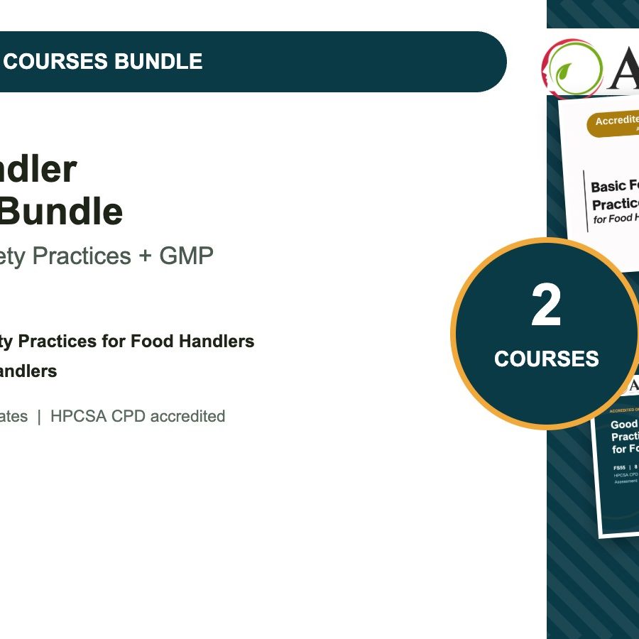 Food Handler Courses Bundle: Basic Food Safety Practices and GMP for Food Handlers, two accredited online courses Food Handler Courses Bundle: Basic Food Safety Practices and GMP for Food Handlers, two accredited online courses