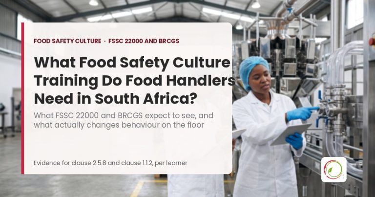 What food safety culture training food handlers need