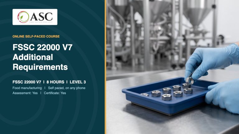 FSSC 22000 V7 Additional Requirements course cover