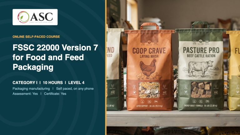 FSSC 22000 Version 7 for Food and Feed Packaging Manufacturing course cover