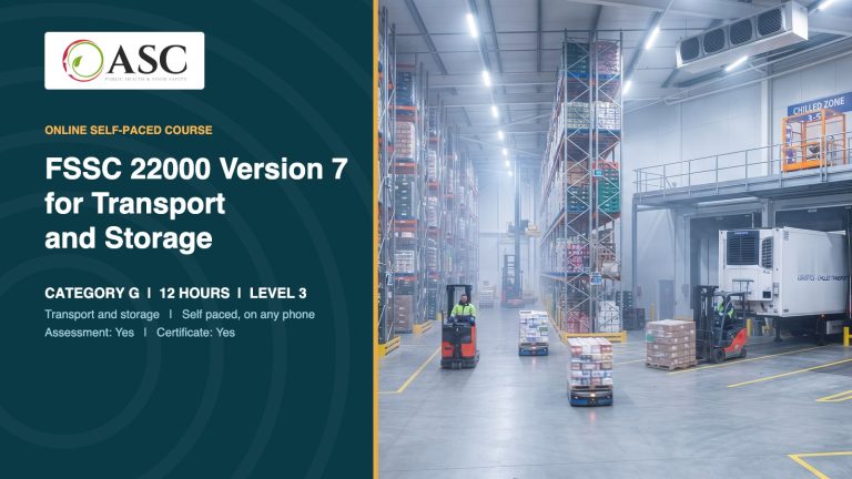 FSSC 22000 Version 7 for Transport and Storage course cover