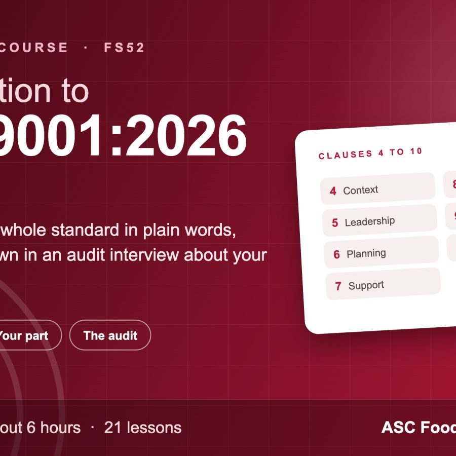 Introduction to ISO 9001:2026 course cover showing clauses 4 to 10 Introduction to ISO 9001:2026 course cover showing clauses 4 to 10