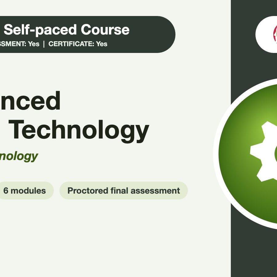 Advanced Food Technology online course cover Advanced Food Technology online course cover