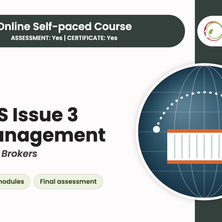 BRCGS Agents and Brokers Issue 3 for Management online course cover from ASC Food Safety Training BRCGS Agents and Brokers Issue 3 for Management online course cover from ASC Food Safety Training