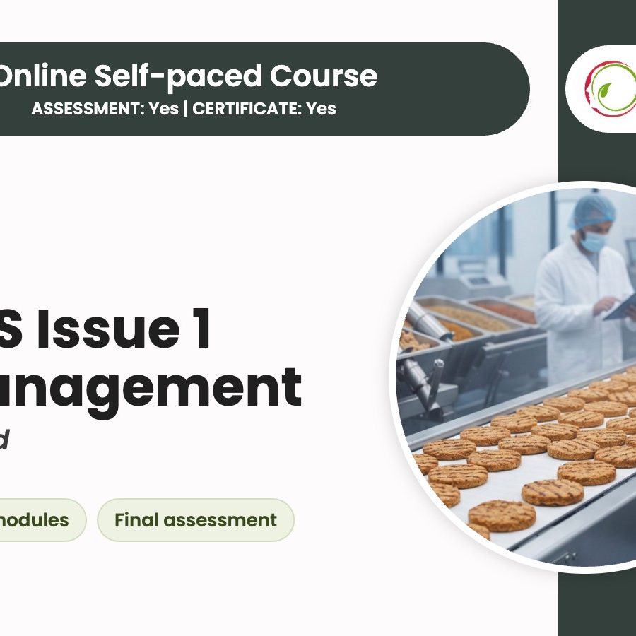BRCGS Plant-Based Issue 1 for Management online course cover from ASC Food Safety Training BRCGS Plant-Based Issue 1 for Management online course cover from ASC Food Safety Training