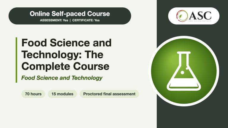 Food Science and Technology: The Complete Course online course cover
