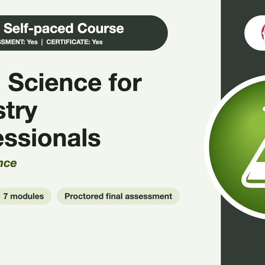 Food Science for Industry Professionals online course cover Food Science for Industry Professionals online course cover
