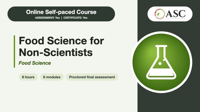 Food Science for Non-Scientists online course cover