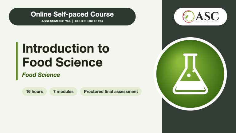 Introduction to Food Science online course cover