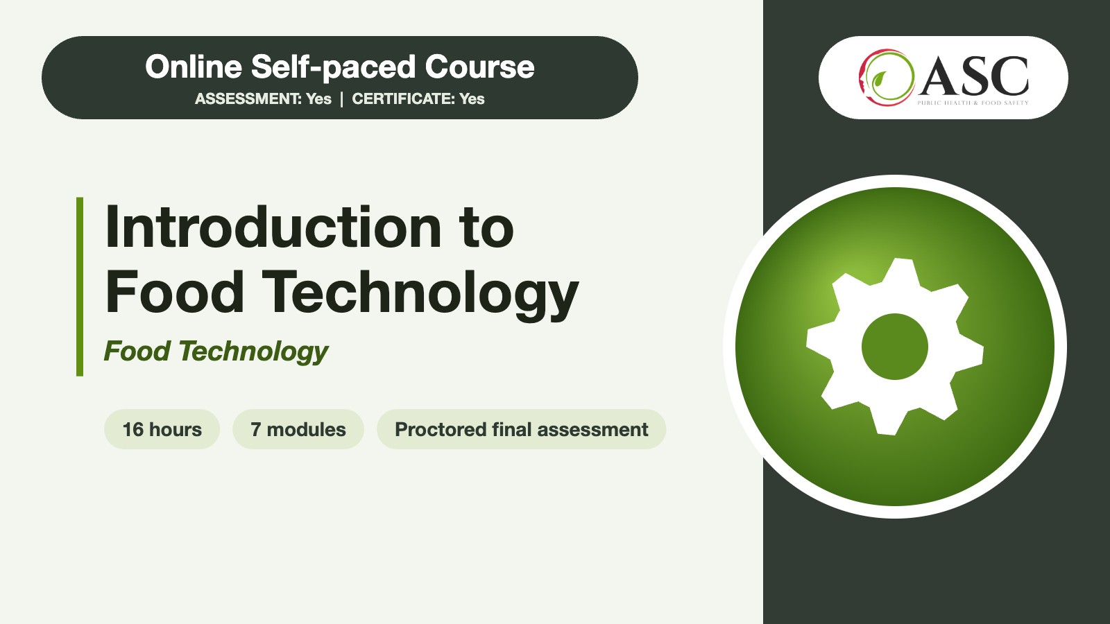 Introduction to Food Technology