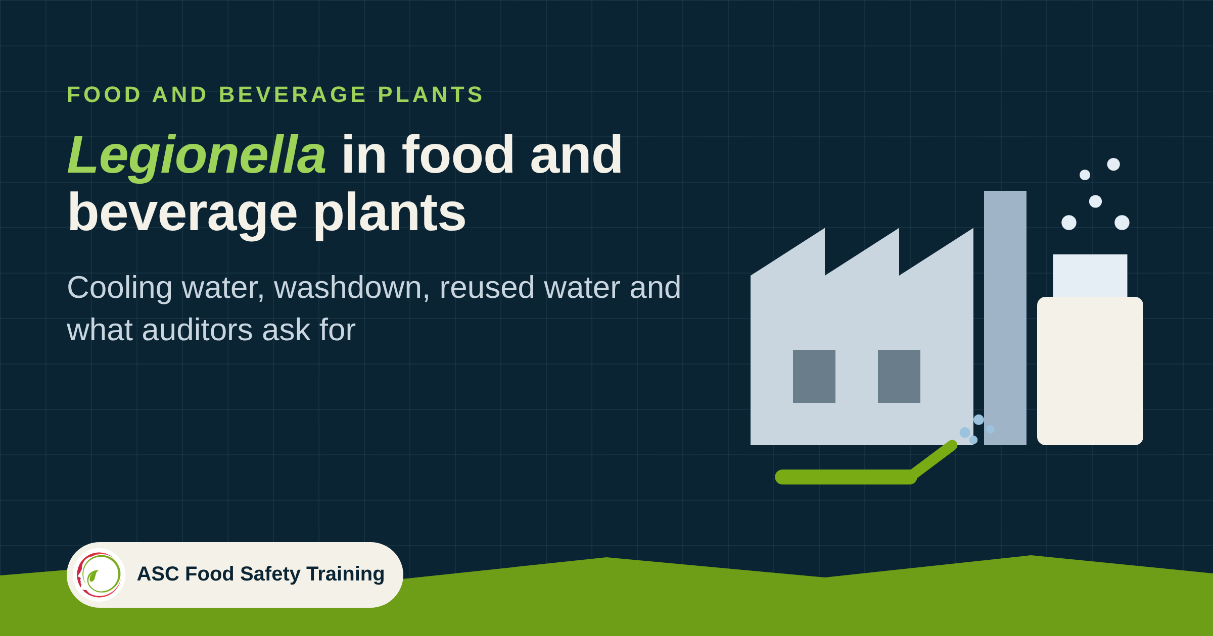Legionella in food and beverage plants: a factory and cooling unit giving off spray
