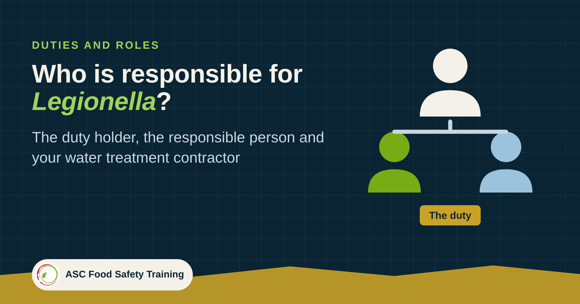 Who is responsible for Legionella: an organisation chart with the duty held at the top